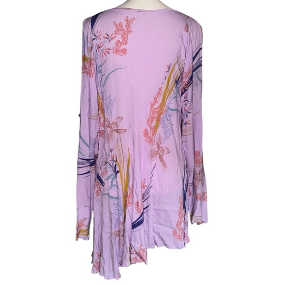 Free people clear skies printed floral tunic dress/ Small - Picture 2 of 7